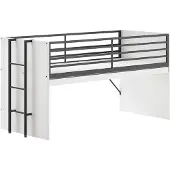 Vipack Halfhoogslaper Sam 90x200cm - met bureau - wit
