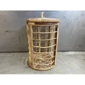 VAR Laundry basket rotan D40H60