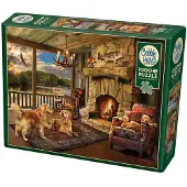Cobble Hill legpuzzel Lakeside Cabin - 1000 stukjes natuur puzzel.