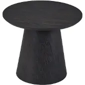 Rousseau Bijzettafel / salontafel 'miklos' 60 cm rond decor donker