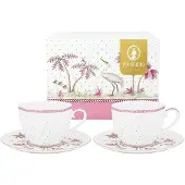 Pip studio Kop & Schotel Jolie Dots Gold Pink 280 ml (Set van 2)