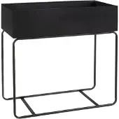 QUVIO Plantenstandaard - Zwart - 15 x 60 x 60 cm
