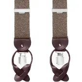 Profuomo Bretels bruin, Melange