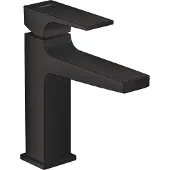 Hansgrohe Metropol wastafelkraan waterbesparend met afvoerplug zwart mat