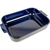 Peugeot Appolia keramieken ovenschaal 29,5x36 cm Blauw