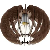 Eglo Stellato - plafondlamp - E27 - Ø40 cm - donkerbruin/nickel-mat
