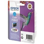 Epson T0802 inktcartridge cyaan (origineel)