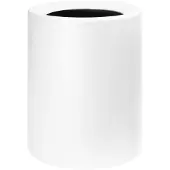QUVIO Prullenbak met plastic binnenemmer - 12 L - Wit