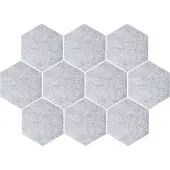 QUVIO Memobord - Hexagon Bulletin board - Set van 10 - Vilt