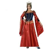 Atosa Medieval Queen Costume Rood XS-S Kinderen