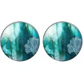 Charme Bijoux Clip Oorbellen- Amara-Groen Blad 2 cm