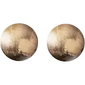 Charme Bijoux Clip oorbellen -sandy -2 cm-Bruin- geen gaatje-