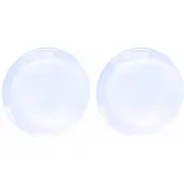 Charme Bijoux Clip oorbellen Wit 2.5 cm