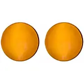 Charme Bijoux clip oorbellen bruin oranje 2.5 cm- geen gaatje-