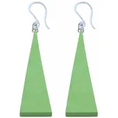 Charme Bijoux Allergievrij oorhangers groen hout Saheli-
