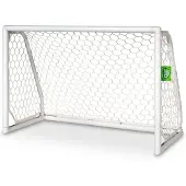 Exit - Scala aluminium football goal 120x80cm - white (42.12.08.20)