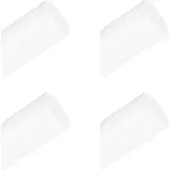 QUVIO Houten wand haakje wit s set van 4