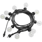 PR Home lichtketting voor buiten Bright, helder / zwart, 720 cm Bright, zwart, Kunststof