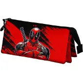 KARACTERMANIA Marvel Deadpool Bad Triple Etui Rood, Mannen, One Size