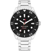 Tommy Hilfiger Analoog horloge 'OCEANIC' rood / zwart / zilver