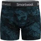 Smartwool - Merino Print Boxer Brief Boxed - Merino-ondergoed XL, zwart/blauw