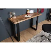 Invicta Design consoletafel IRON CRAFT 115cm mangohout ijzeren bureau - 38664