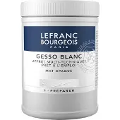 Lefranc Bourgeois Paris Lefranc Bourgeois 300658 Witte Gesso Mat – 500 ml | Universele Primer voor Acryl & Olieverf | Canvas, Hout, Papier & Steen