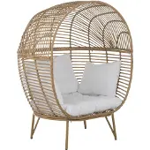 J-Line loungestoel ovaal staal 115x110x148cm