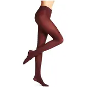 Falke Pure Matt eenkleurig materiaal ondoorzichtig 50 DEN panty dames rood - maat XL