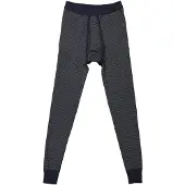 Schiesser Lange onderbroek 'Feinripp Melange' donkerblauw / grijs