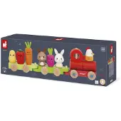 Janod Farm Farm Train Veelkleurig Kinderen