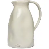 Dutchdeluxes Karaf Dented Jug Ceramic White