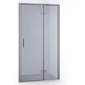 Maxaro Diamond Douchedeur 100 cm Rvs Rookglas Draaideur | Douchedeur | Glazen Douchedeur