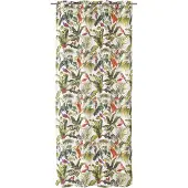 Elbersdrucke Gordijn ringen lichtdoorlatend Jungle bladeren groen 140x255 cm