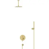 Maxaro Radius Regendouche Inbouw | Lichtgoud 20 cm Regendouche Eéngreeps
