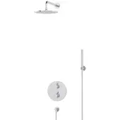 Maxaro Radius Regendouche Inbouw | Chroom 25 cm Regendouche Thermostatisch