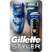 Gillette BR 3270 GC Fusion Proglide Styler: nat- en droogscheerapparaat voor neus- en oren, werkt op batterijen, met 3 opzetstukken, afwasbaar