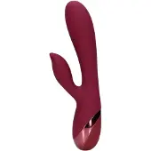 Loveline Smooth Silicone Rabbit Vibrator - Dark Cherry