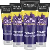 John Frieda Violet Crush Shampoo Intense Purple - 4 x 250 ml - Voordeelverpakking