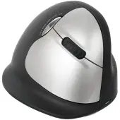 R-Go Tools Draadloze Rechtshandige Verticale Ergonomische Muis HE (groter dan 185mm) Optisch Zwart, zilver