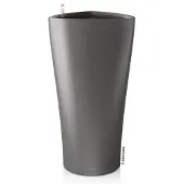 Lechuza DELTA PREMIUM 30 Plantenbak - met uitneembare binnenbak - met bewateringssysteem - ALL-IN-ONE set met LECHUZA-PON - - antraciet metallic
