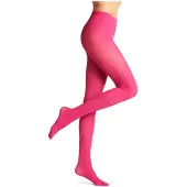 Falke Pure Matt eenkleurig materiaal ondoorzichtig 50 DEN panty dames rood - maat XL