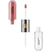 KIKO Milano Unlimited Double Touch 120 vloeibare lippenstift met een heldere afwerking in twee stappen. Gaat tot 12 uur mee. Basiskleur zonder ov