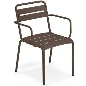 Emu Star dining tuinstoel stapelbaar metaal met armleuningen 4 stuks