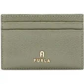 Furla Leren Kaarthouder Camelia Card Case Agave Grijs