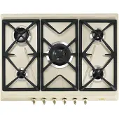 Smeg SRV876POGH kookplaat Crème Ingebouwd Gaskookplaat