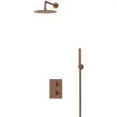 Maxaro Radius Regendouche Inbouw | Koper 25 cm Regendouche Thermostatisch