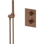Maxaro Radius inbouw douchekranenset | Koper Thermostaatkraan met handdouche 1 stand