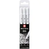 Taidepiste Gelly Roll - Gelpen set 05 08 10 - Wit