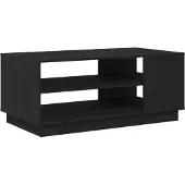 vidaXL Salontafel Zwart Eiken 102 x 55 x 43 cm Bewerkt hout